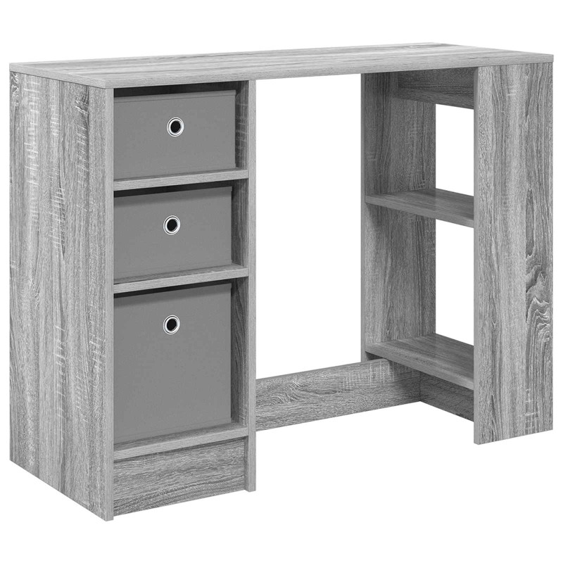 vidaXL Γραφείο Γκρίζο Σονομα 100 x 40 x 75 cm Επεξεργασμένο Ξύλο