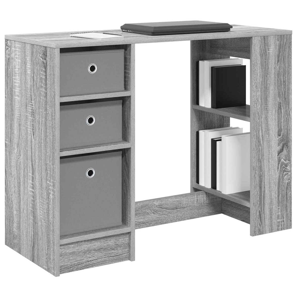 vidaXL Γραφείο Γκρίζο Σονομα 100 x 40 x 75 cm Επεξεργασμένο Ξύλο