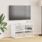 vidaXL Βάση τηλεόρασης με συρτάρι Λευκό 79 x 40 x 48 εκ
