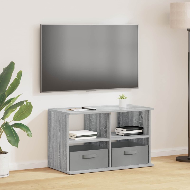 vidaXL Βάση τηλεόρασης με συρτάρι Γκρίζο Σονομα 79 x 40 x 48 εκ