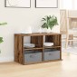 vidaXL Βάση τηλεόρασης με συρτάρι Παλιό ξύλο 79 x 40 x 48 εκ