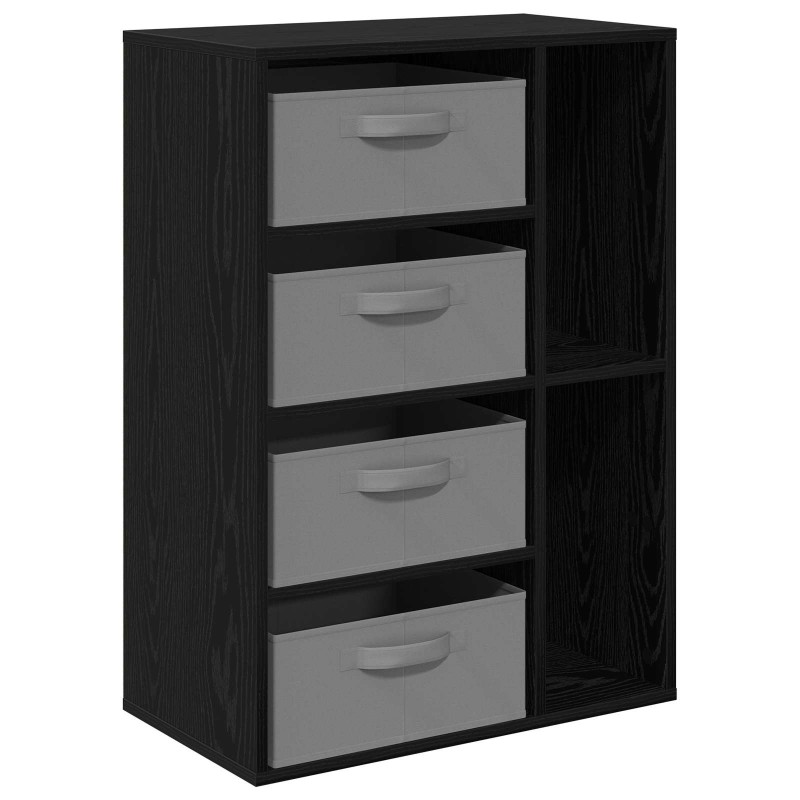 vidaXL Πλαϊνό γραφείο Μαύρη Δρυς 60 x 33,5 x 84 εκ