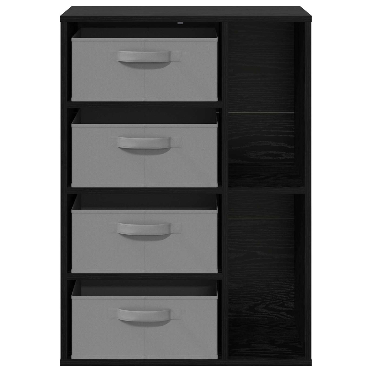 vidaXL Πλαϊνό γραφείο Μαύρη Δρυς 60 x 33,5 x 84 εκ