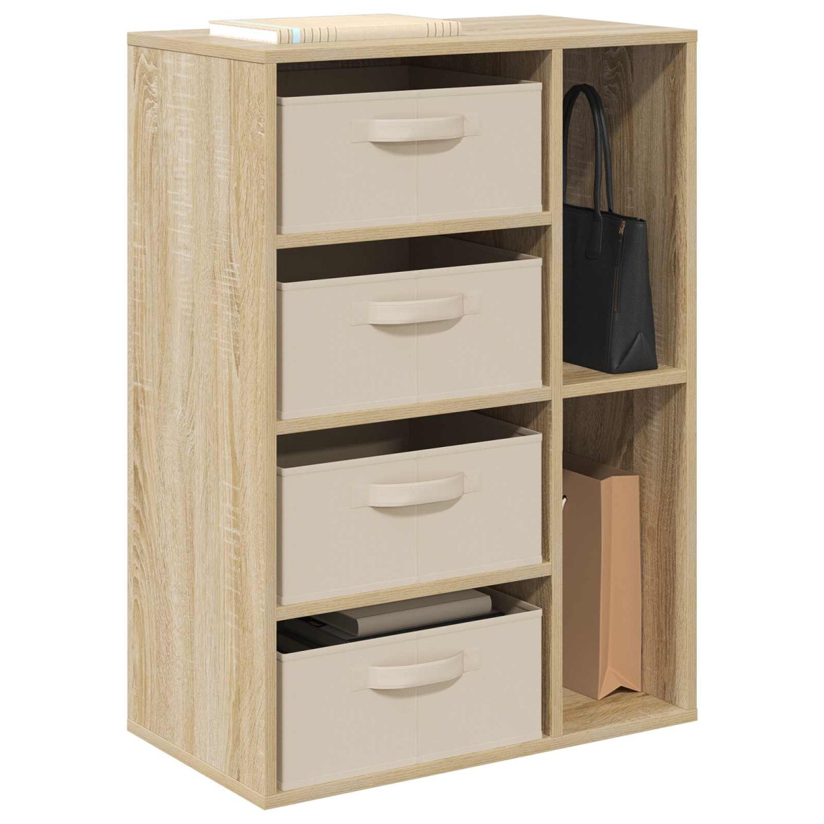 vidaXL Πλαϊνό γραφείο Sonoma Δρυς 60 x 33,5 x 84 εκ