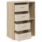 vidaXL Πλαϊνό γραφείο Sonoma Δρυς 60 x 33,5 x 84 εκ
