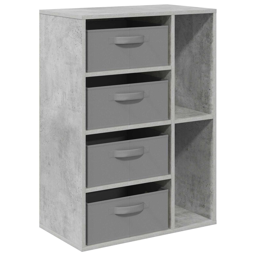 vidaXL Πλαϊνό γραφείο Γκρι Σκυροδέματος 60 x 33,5 x 84 εκ