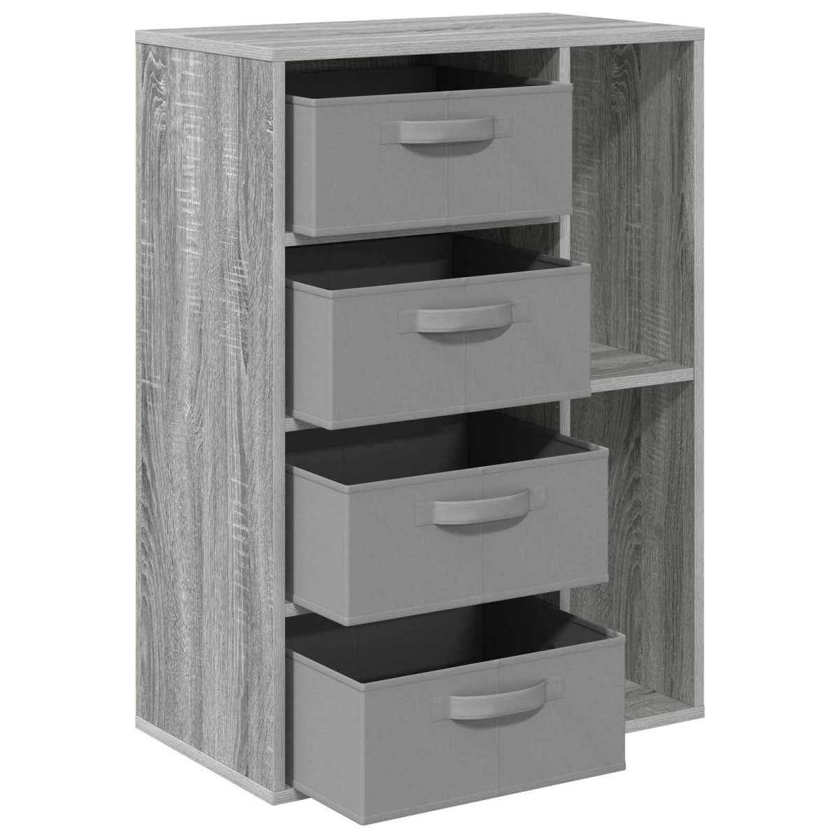 vidaXL Πλαϊνό γραφείο Γκρι Sonoma 60 x 33,5 x 84 εκ