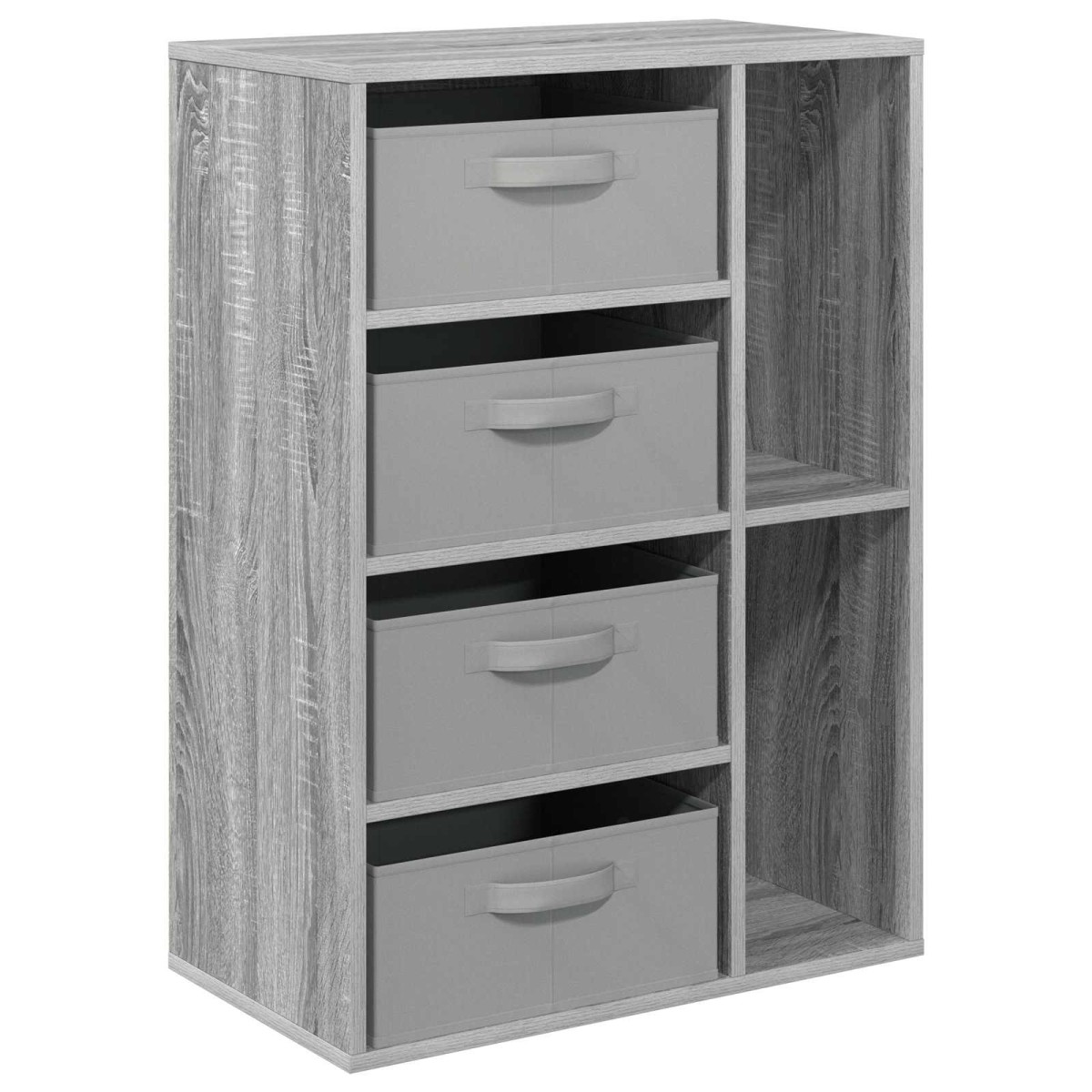 vidaXL Πλαϊνό γραφείο Γκρι Sonoma 60 x 33,5 x 84 εκ