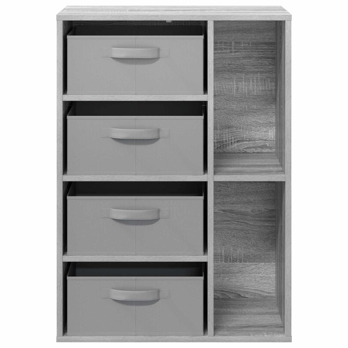 vidaXL Πλαϊνό γραφείο Γκρι Sonoma 60 x 33,5 x 84 εκ