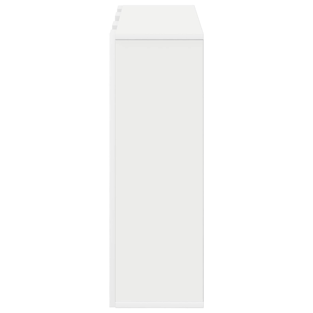 vidaXL Πλαϊνό γραφείο με συρτάρι Λευκό 73,5 x 24 x 69,5 εκ.