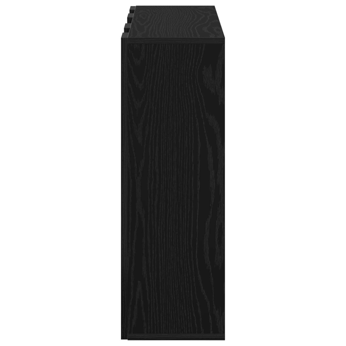 vidaXL Πλαϊνό γραφείο με συρτάρι Μαύρη Οξυά 73,5 x 24 x 69,5 εκ.
