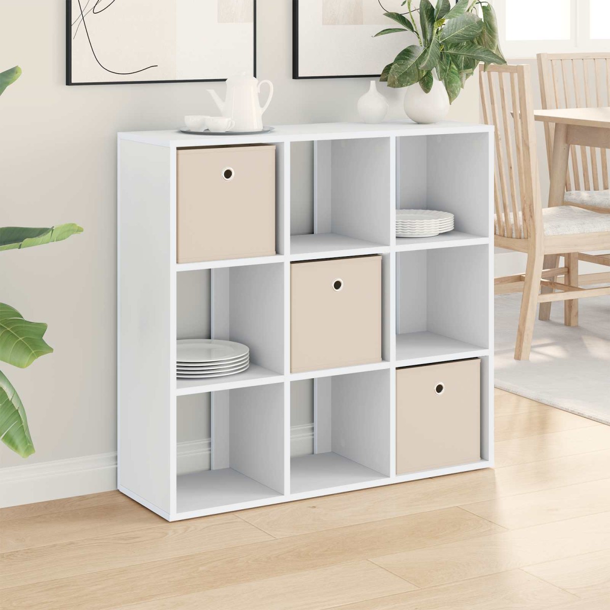 vidaXL Πλαϊνό γραφείο με συρτάρι Λευκό 88,5 x 29 x 84,5 εκ.