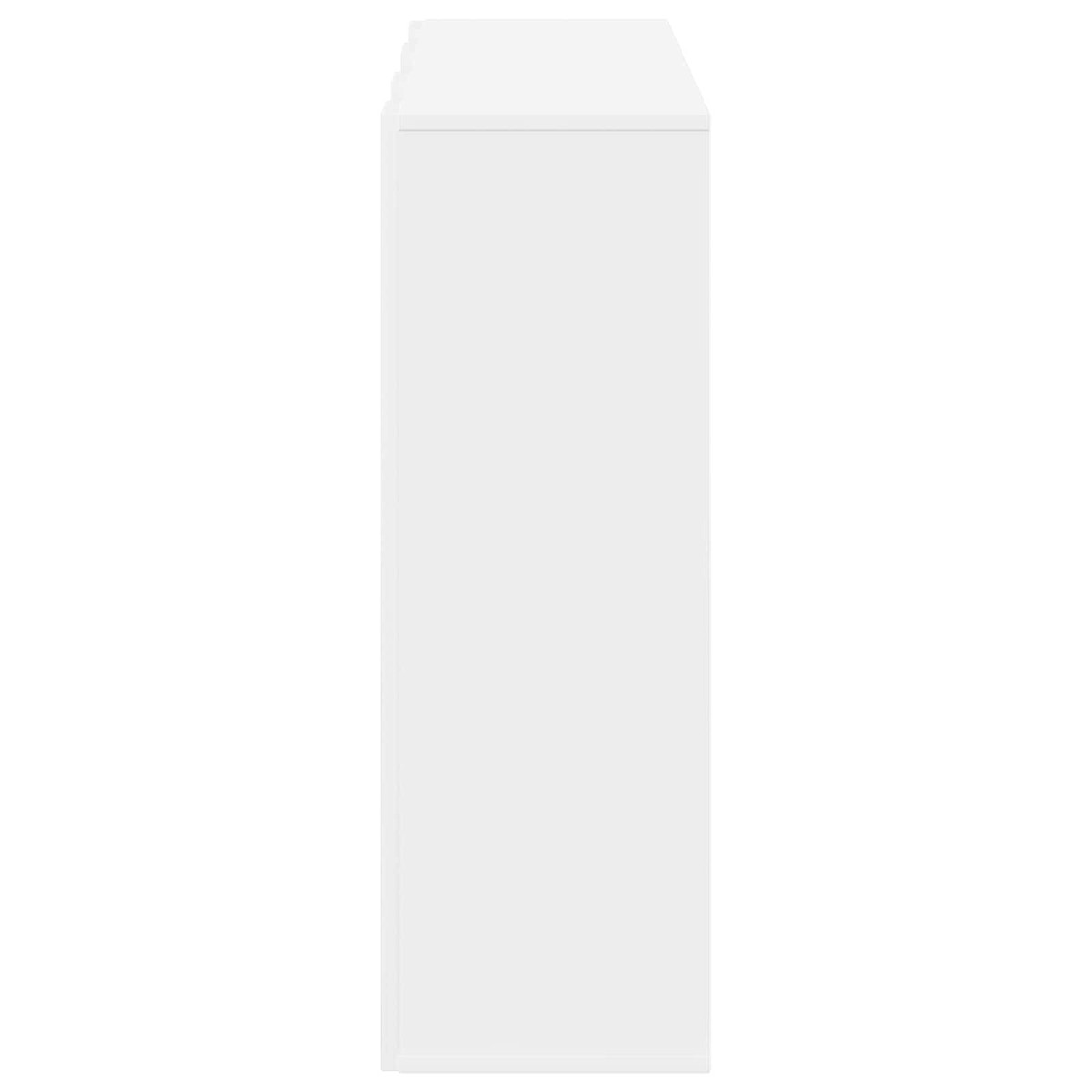 vidaXL Πλαϊνό γραφείο με συρτάρι Λευκό 88,5 x 29 x 84,5 εκ.