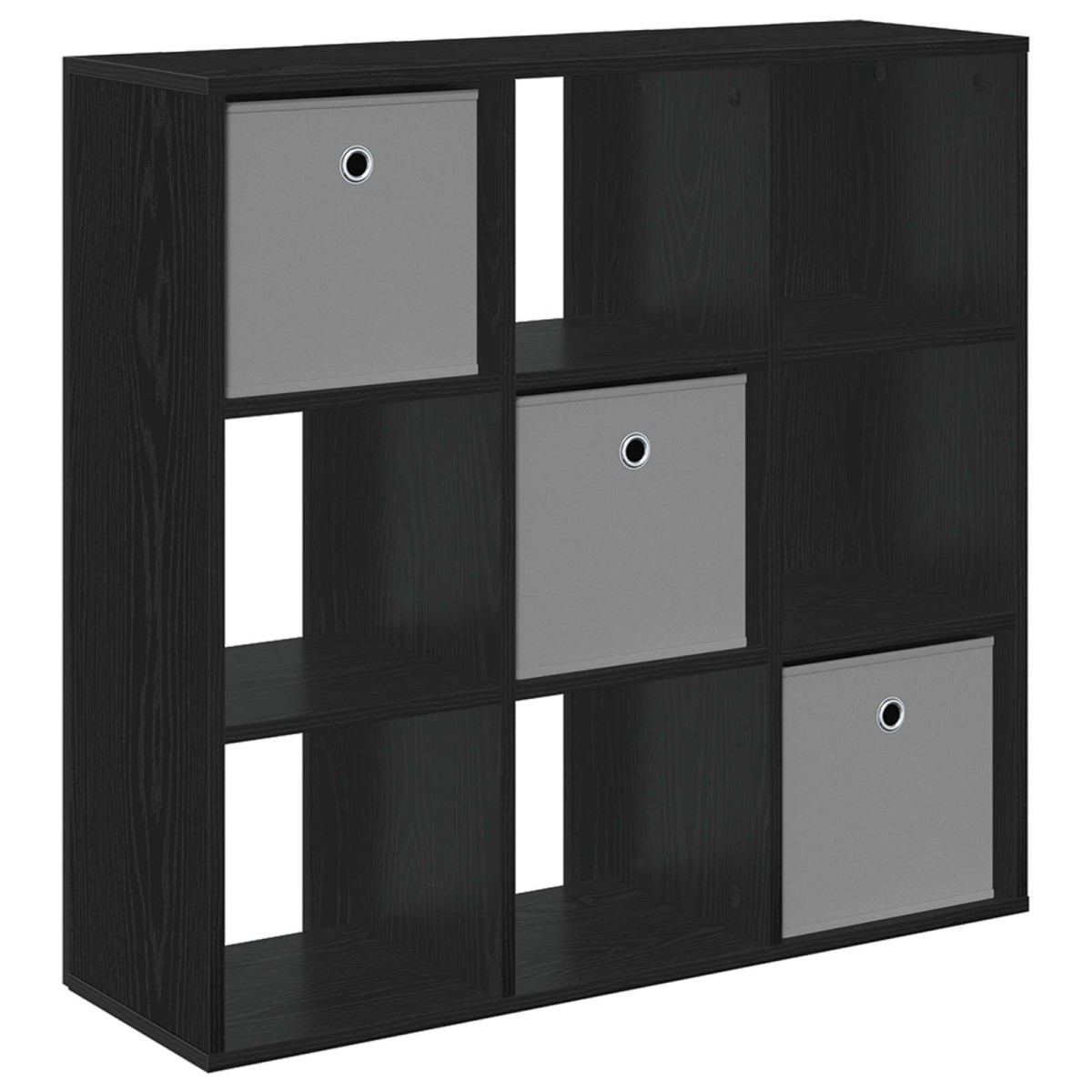 vidaXL Πλαϊνό γραφείο με συρτάρι Μαύρη Οξυά 88,5 x 29 x 84,5 εκ.