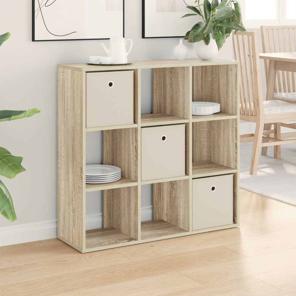 vidaXL Πλαϊνό γραφείο με συρτάρι Δρύς Sonoma 88,5 x 29 x 84,5 εκ.