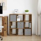 vidaXL Πλαϊνό γραφείο με συρτάρι Παλιό ξύλο 88,5 x 29 x 84,5 εκ.