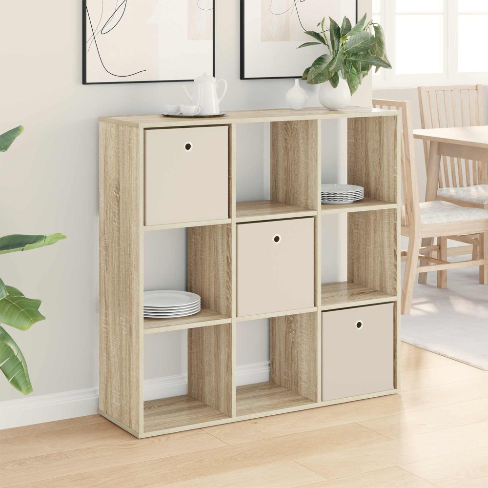 vidaXL Πλαϊνό γραφείο με συρτάρι Δρύς Sonoma 102 x 31 x 99,5 εκ.