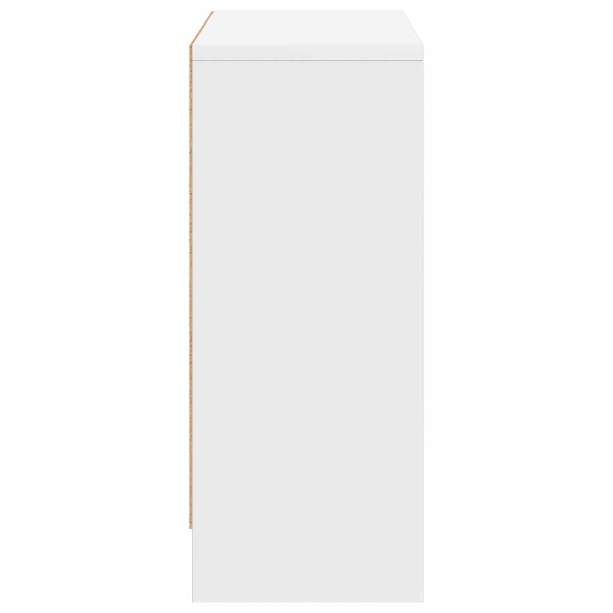 vidaXL Πλαϊνό γραφείο με συρτάρι Λευκό 73,5 x 22,5 x 53,5 εκ
