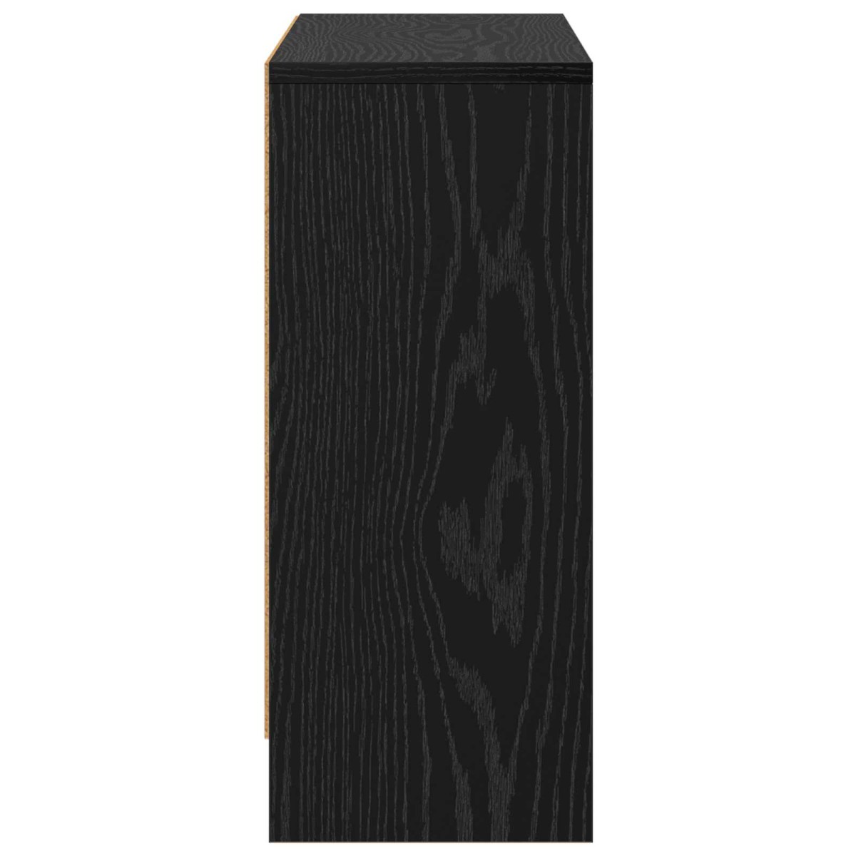 vidaXL Πλαϊνό γραφείο με συρτάρι Μαύρη Οξυά 73,5 x 22,5 x 53,5 εκ