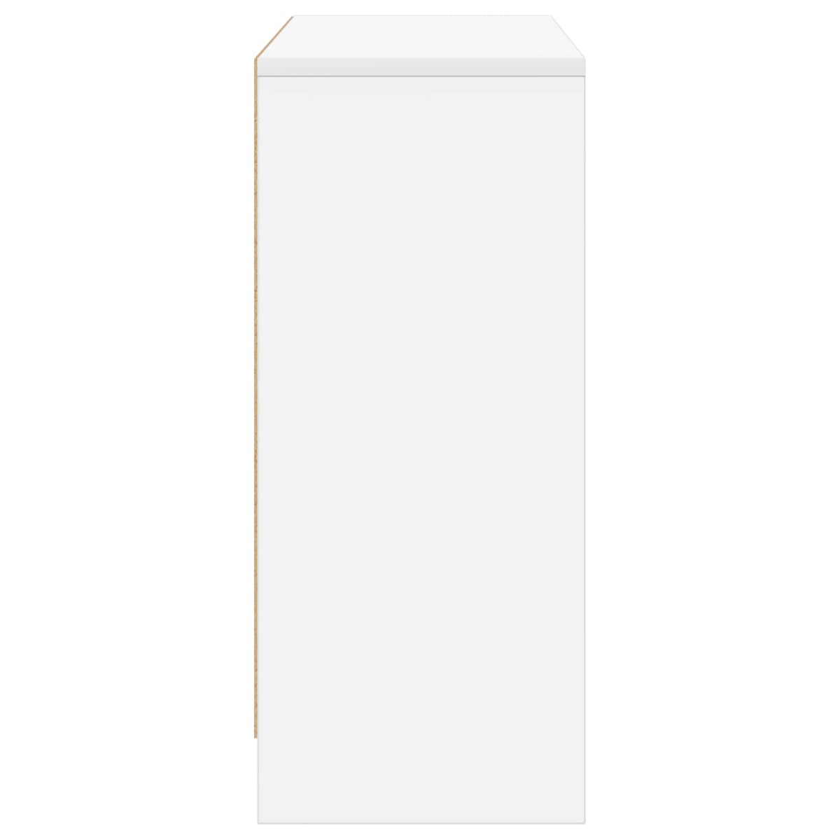 vidaXL Πλαϊνό γραφείο με συρτάρι Λευκό 88,5 x 27,5 x 63,5 εκ
