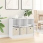 vidaXL Πλαϊνό γραφείο με συρτάρι Λευκό 88,5 x 27,5 x 63,5 εκ