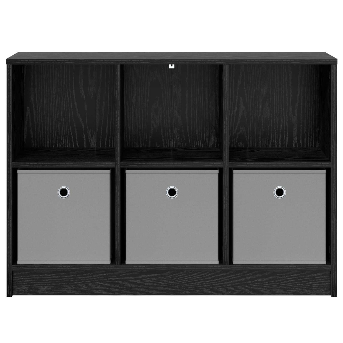 vidaXL Πλαϊνό γραφείο με συρτάρι Μαύρη Οξυά 88,5 x 27,5 x 63,5 εκ
