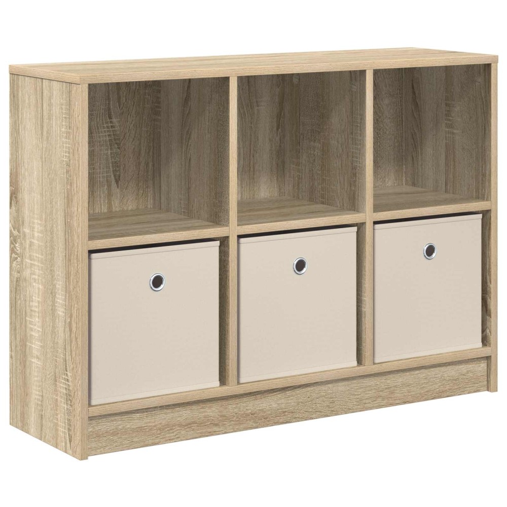 vidaXL Πλαϊνό γραφείο με συρτάρι Δρύς Sonoma 88,5 x 27,5 x 63,5 εκ