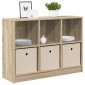 vidaXL Πλαϊνό γραφείο με συρτάρι Δρύς Sonoma 88,5 x 27,5 x 63,5 εκ
