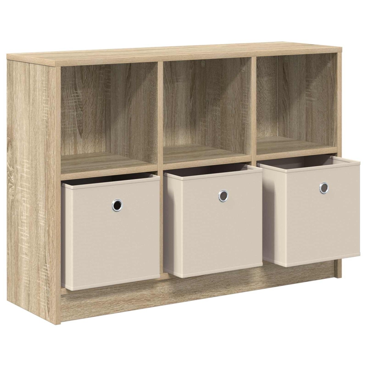 vidaXL Πλαϊνό γραφείο με συρτάρι Δρύς Sonoma 88,5 x 27,5 x 63,5 εκ
