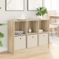 vidaXL Πλαϊνό γραφείο με συρτάρι Δρύς Sonoma 102 x 32 x 73,5 εκ