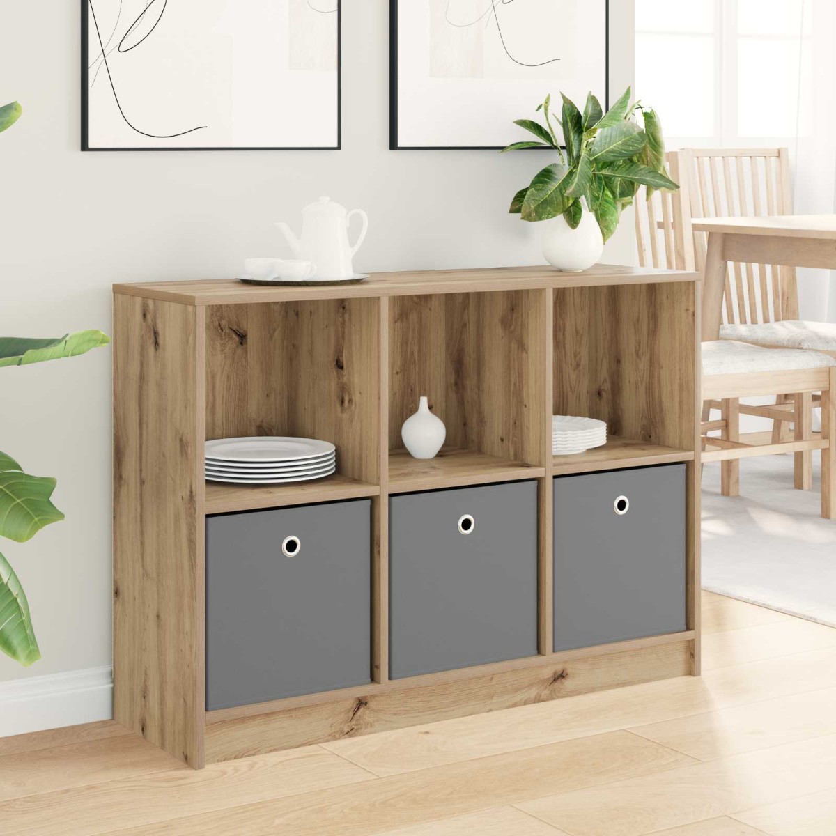 vidaXL Πλαϊνό γραφείο Artisan Oak 102 x 32 x 73,5 εκ