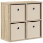 vidaXL Πλαϊνό γραφείο με συρτάρι Δρύς Sonoma 49,5 x 22 x 47 εκ