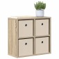 vidaXL Πλαϊνό γραφείο με συρτάρι Δρύς Sonoma 49,5 x 22 x 47 εκ