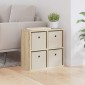 vidaXL Πλαϊνό γραφείο με συρτάρι Δρύς Sonoma 49,5 x 22 x 47 εκ