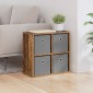 vidaXL Πλαϊνό γραφείο με συρτάρι Παλιό ξύλο 49,5 x 22 x 47 εκ