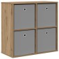 vidaXL Πλαϊνό γραφείο Artisan Oak 68,5 x 32 x 67 εκ