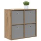 vidaXL Πλαϊνό γραφείο Artisan Oak 68,5 x 32 x 67 εκ