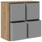 vidaXL Πλαϊνό γραφείο Artisan Oak 68,5 x 32 x 67 εκ