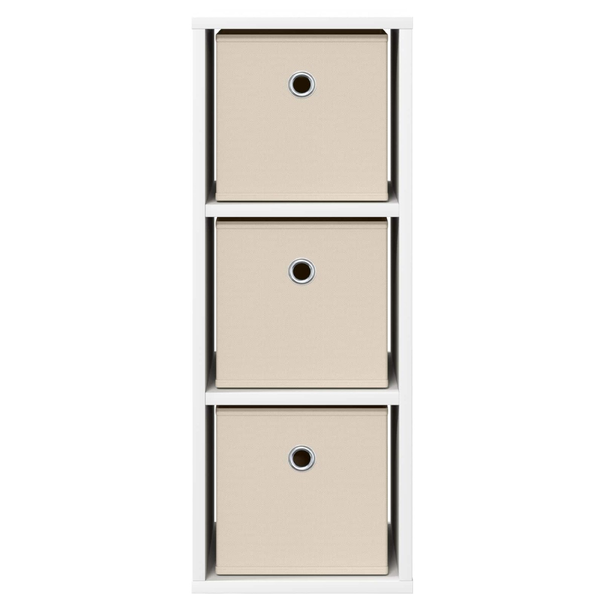 vidaXL Πλαϊνό γραφείο με συρτάρι Λευκό 25,5 x 22 x 69,5 εκ