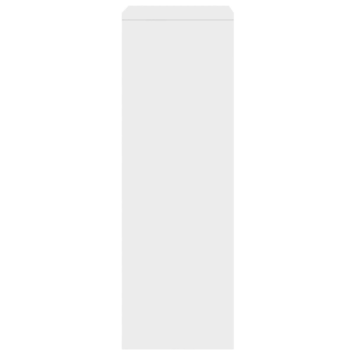vidaXL Πλαϊνό γραφείο με συρτάρι Λευκό 25,5 x 22 x 69,5 εκ