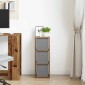 vidaXL Πλαϊνό γραφείο με συρτάρι Παλιό ξύλο 25,5 x 22 x 69,5 εκ