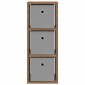 vidaXL Πλαϊνό γραφείο με συρτάρι Παλιό ξύλο 25,5 x 22 x 69,5 εκ