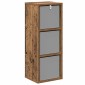 vidaXL Πλαϊνό γραφείο με συρτάρι Παλιό ξύλο 25,5 x 22 x 69,5 εκ