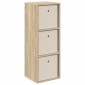 vidaXL Πλαϊνό γραφείο με συρτάρι Δρύς Sonoma 30,5 x 27 x 84,5 εκ