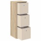 vidaXL Πλαϊνό γραφείο με συρτάρι Δρύς Sonoma 30,5 x 27 x 84,5 εκ