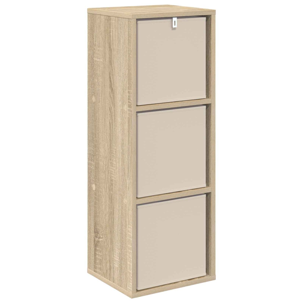 vidaXL Πλαϊνό γραφείο με συρτάρι Δρύς Sonoma 30,5 x 27 x 84,5 εκ