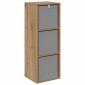vidaXL Πλαϊνό γραφείο Artisan Oak 30,5 x 27 x 84,5 εκ