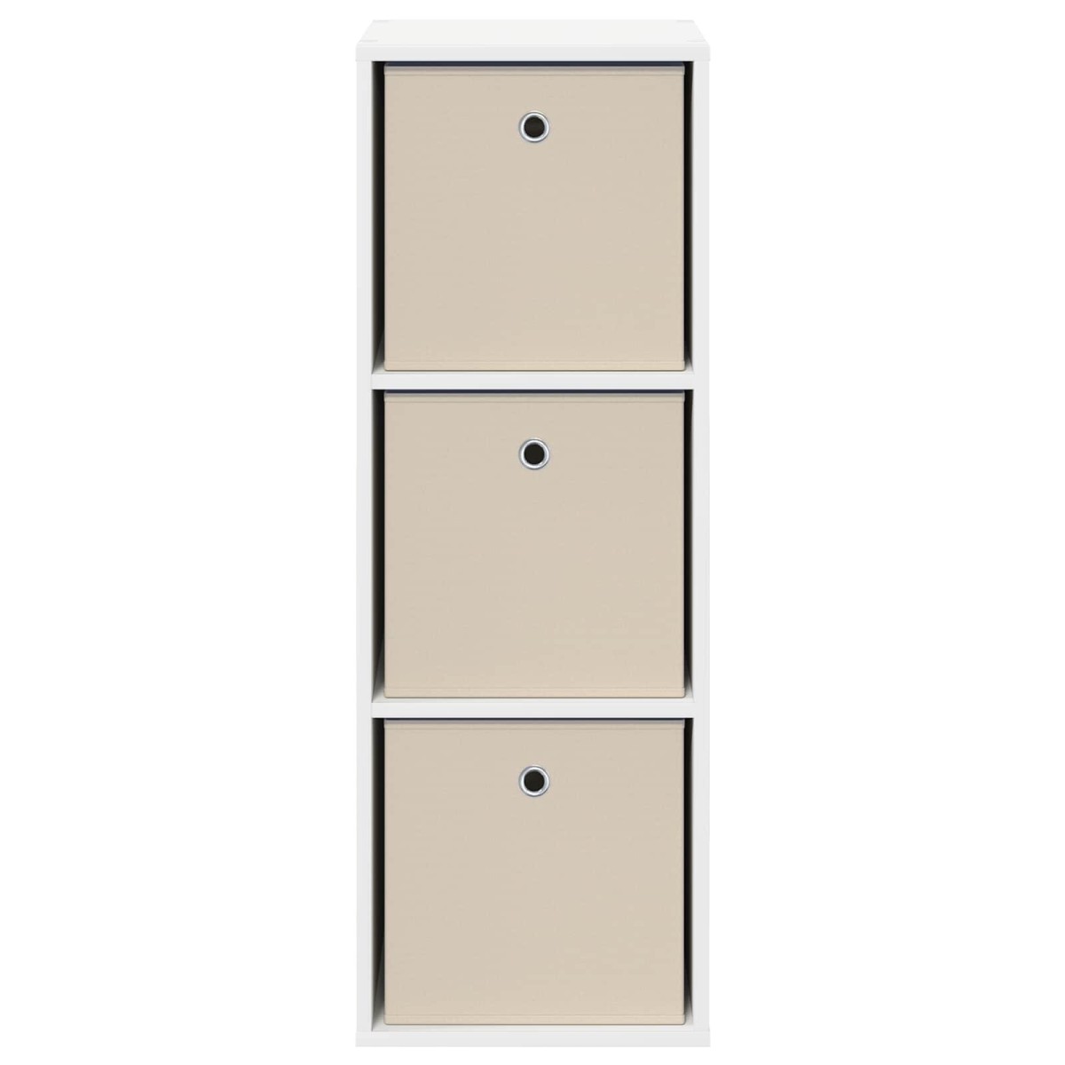 vidaXL Πλαϊνό γραφείο με συρτάρι Λευκό 35 x 32 x 99,5 εκ