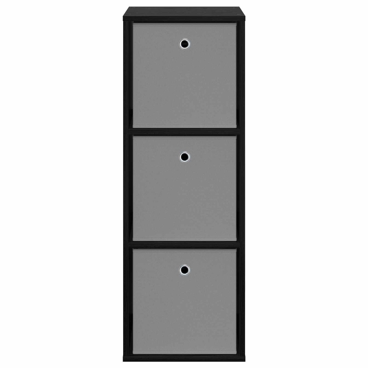 vidaXL Πλαϊνό γραφείο με συρτάρι Μαύρη Οξυά 35 x 32 x 99,5 εκ