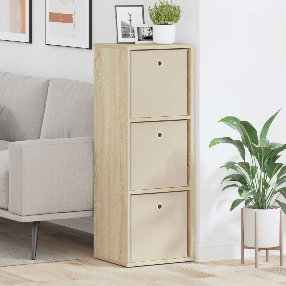 vidaXL Πλαϊνό γραφείο με συρτάρι Δρύς Sonoma 35 x 32 x 99,5 εκ